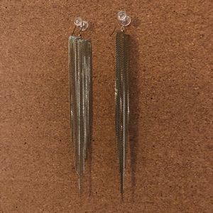 Gold dangle earrings